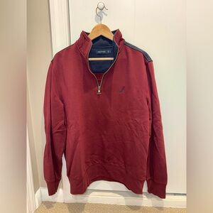 Nautica men’s quarter zip sweater